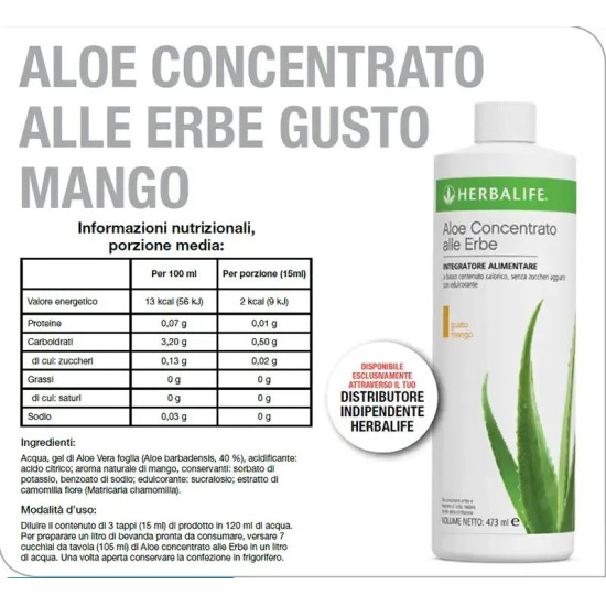 Aloe Mango Herbalife Concentrato alle erbe