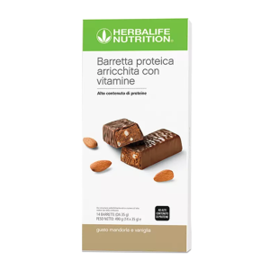 Herbalife Barrette proteiche Mandorla e Vaniglia 14 barrette