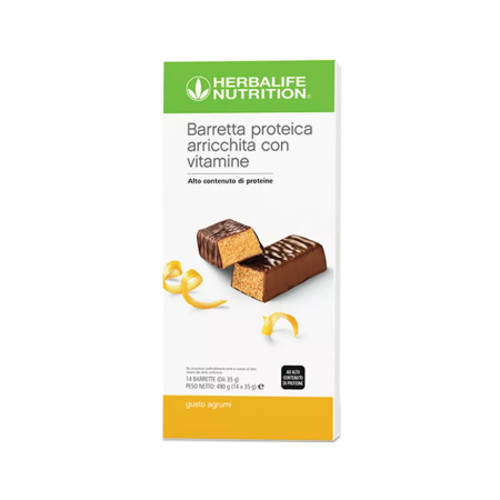 Herbalife Barrette proteiche Agrumi 14 barrette